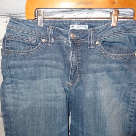 Lee Slender Secret Blue Jeans with 5 Pockets - Picture 5 of 8